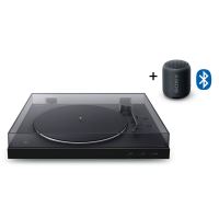 Pack Sony Platine vinyle PS-LX310 Bluetooth + Enceinte sans fil Extra Bass XB12 Noir