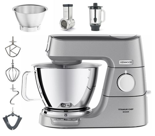 Kenwood Titanium Chef Baker KVC85.004SI - Robot pâtissier - 1200 Watt - argent
