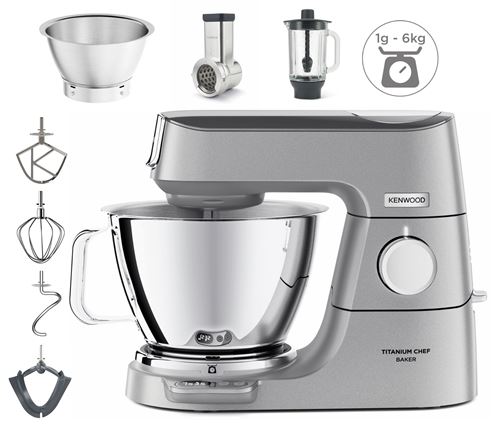 Acheter Robot pâtissier Kenwood Titanium Chef Baker KVC85.314SI 1200 W Argent État correct - 423,64 € Robot pâtissier Kenwood Titanium Chef Baker KVC85.314SI 1200 W Argent État correct - Kenwood reconditionné disponible sur Fnac