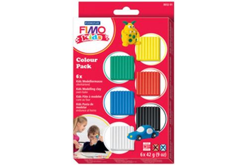 FIMO kids Kit pâte à modeler Colour Pack basic , set de 6