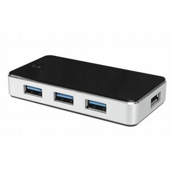 Hub It Works H-303 FN 4 Ports USB 3.0 Noir et Argent