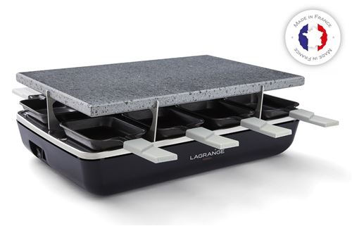 Raclette Lagrange Élément pierre de cuisson 1200 W Noir