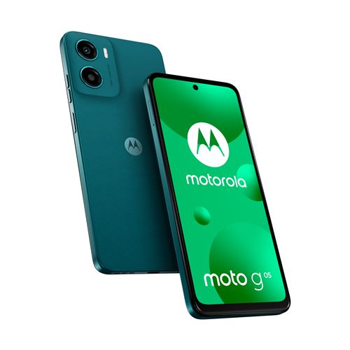 Motorola Moto G05 - 4G smartphone - double SIM - RAM 4 Go / Mémoire interne 64 Go - microSD slot - Écran LCD - 6.67 - 1604 x 720 pixels (90 Hz) - rear camera 50 MP - front camera 8 MP - vert forêt