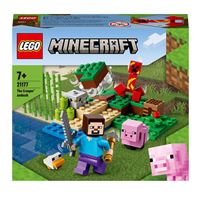 LEGO Minecraft 21181 - Le Ranch Lapin Set de Construction Maison, Ferme  avec Animaux pas cher 