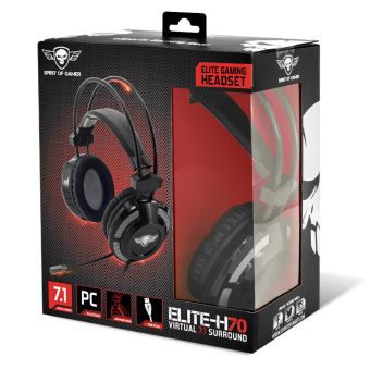 Casque ELITE-H70 Spirit Of Gamer pour Playstation 4 Noir