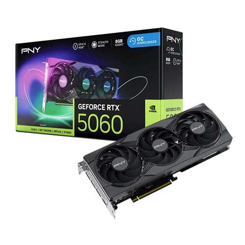 Carte Graphique PNY Nvidia GeForce RTX 5060 8G ARGB OC