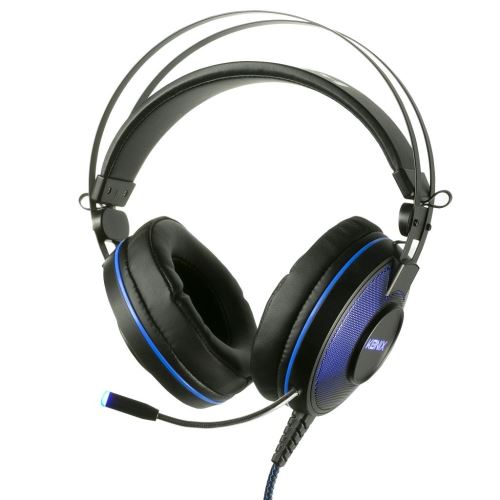 Micro-casque filaire Gaming Konix Mythics PS-U700 Noir et Bleu pour PS4