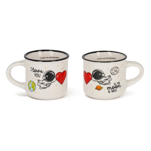 Set de 2 tasses à café Legami I love you to the moon & back