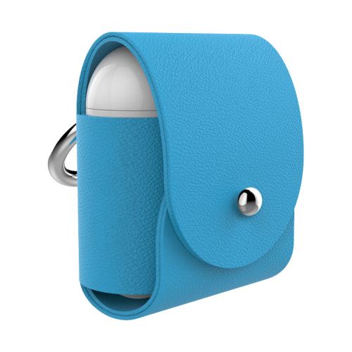 Etui en cuir Atelier Gaston pour Airpods Bleu