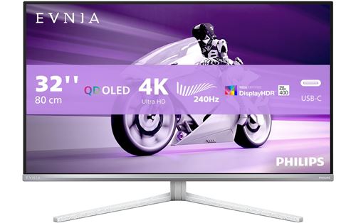 Philips Weiss Gaming-Monitor Evnia 8000 32M2n8900 00 31,5 Zoll 4K Ultra Hd Qdoled