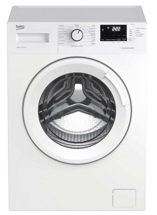 Lave-Linge Hublot Beko Wmb8455 Reconditionné Blanc