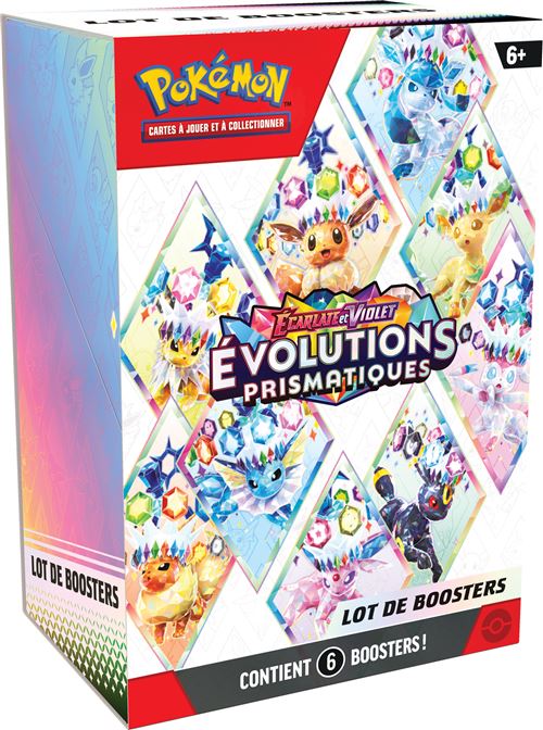 Pokemon Cartes À Collectionner Pokémon Lot 6 Boosters Evolutions Prismatiques