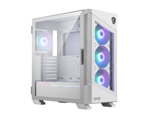 Boîtier PC gaming MSI MPG VELOX 100R moyen tour noir ARGB avec panneau latéral verre trempé