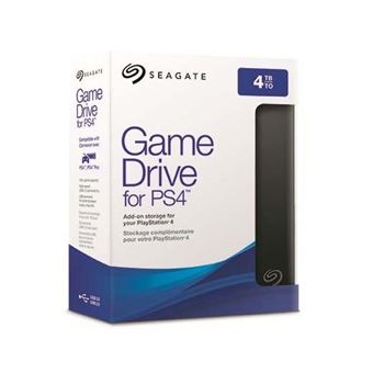 Seagate Game Drive for PS4 STGD4000400 - Disque dur - 4 To - externe ( portable) - USB 3.0 - noir - pour Sony PlayStation 4, Sony PlayStation 4  Pro, Sony PlayStation 4 Slim - Disques durs externes