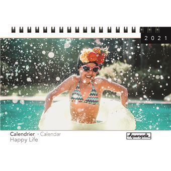 Calendrier de bureau Aquarupella Happy Life 2021