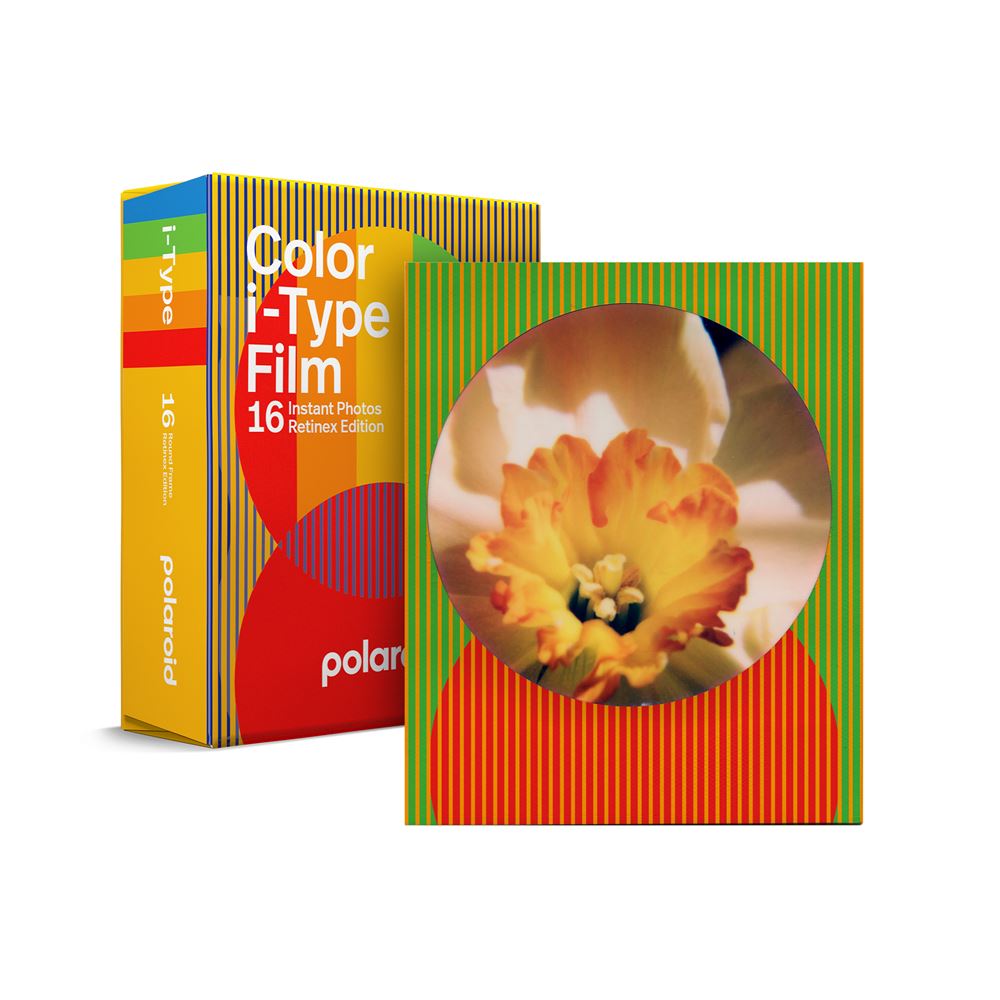 Pack Double Film couleur Polaroid pour appareil photo instantané iType Cadre rond Retinex