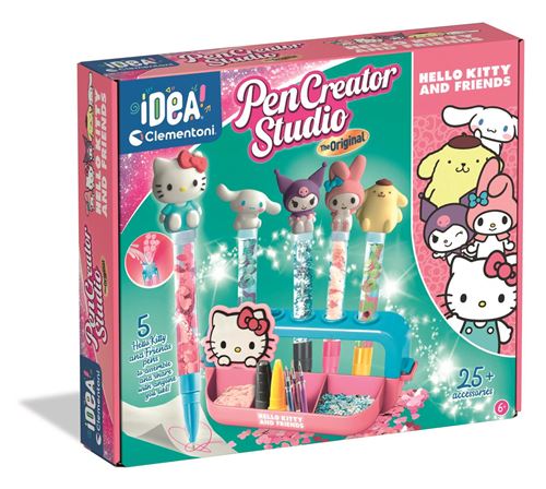 Kit Créatif Clementoni 18276 – 5 Stylos Hello Kitty Personnalisables avec Accessoires - vue 10