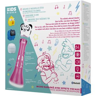 Microphone de karaoké pour enfants BigBen avec changeur de voix Rose -  Autre jeux éducatifs et électroniques - Achat & prix