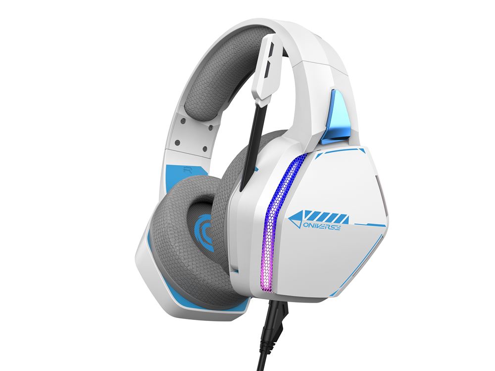 Casque Gamer blanc filaire compatible PS5/PS4/PC/Xbox/Mac/Switch