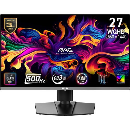 MSI MAG 272QP QD OLED X50 écran plat de PC 67 3 cm 26.5 2560 x 1440 pixels Wide Quad HD Neuf - vue 5