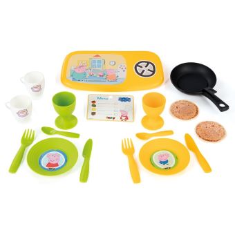 Dinette Peppa Pig En Porcelaine – 12 Accessoires – Théière, Tasses, Sucrier – Dès 3 Ans