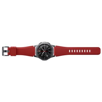 Samsung ET-YSU76 - Bracelet de montre pour montre intelligente - rouge - pour Samsung Gear S3 Classic