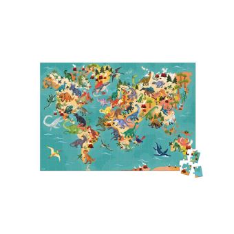 Puzzle éducatif géant Dinosaures 200 pcs