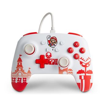 Manette Filaire améliorée PowerA pour Nintendo Switch Edition Mario