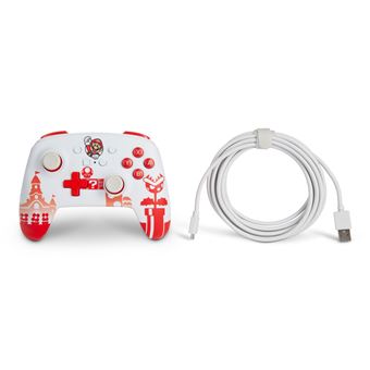 Manette Filaire améliorée PowerA pour Nintendo Switch Edition Mario