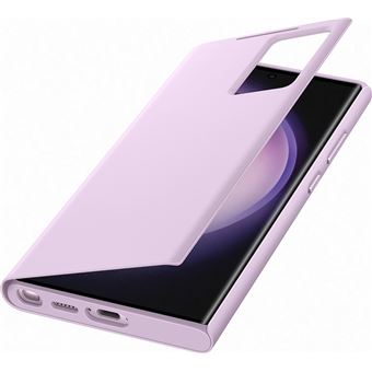 Etui Smart View avec porte-carte pour Samsung Galaxy S23 Ultra 5G Lilas