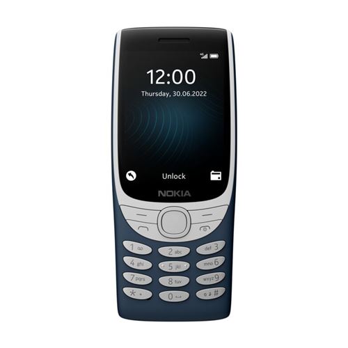 Téléphone portable basique Nokia 8210 2.8 Double SIM 128 Mo Bleu