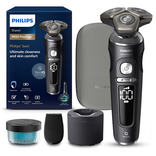 Rasoir &eacute;lectrique Philips S9000 Prestige SP9840/32 Noir et Gris