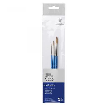 Set 3 Pennelli Winsor & Newton Cotman - Manico Corto, Tondi N°0, 4, 8 - Per Acquerello E Tecniche Artistiche - Foto 7