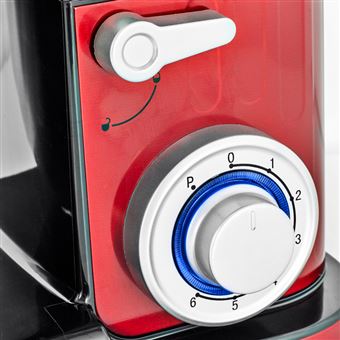 Robot pétrin pâtissier Kitchen Cook Antara Inox Red 1300 W Rouge et Argent