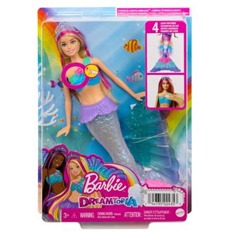 Poupée Barbie Sirène Lumières de rêve