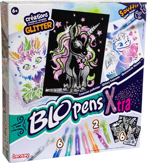 Jeu créatif Lansay Blopens X-tra Créaturzs paillettées