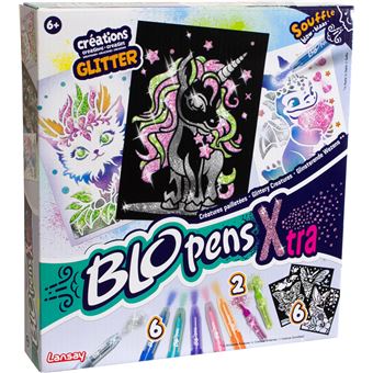 Lansay Blopens Metallic – Kit De Dessin à Souffler, Effet Métallisé, Pour Enfants Dès 5 Ans, Complet Et Créatif