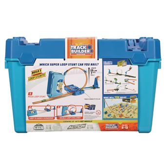 6 Pièces De Piste Tournante 90° Pour Hot Wheels - Compatibles Avec Les Circuits De Course - En ABS Bleu, Construction Facile - Extension Pour Parcours Incurvés