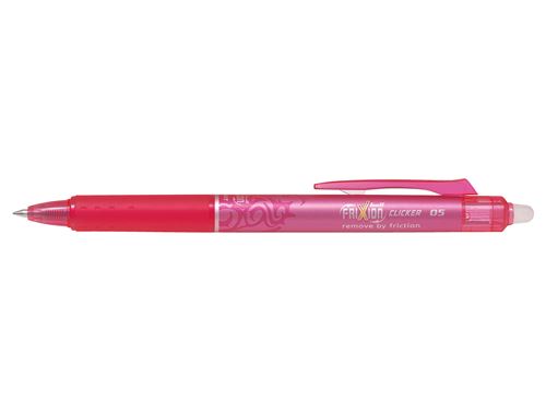 Stylo roller Pilot Pen Frixion Clicker 05 Rose