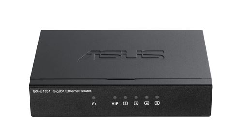 ASUS GX-U1051 - Switch - onbeheerd - 5 x 10/100/1000 - desktop, wandbevestiging