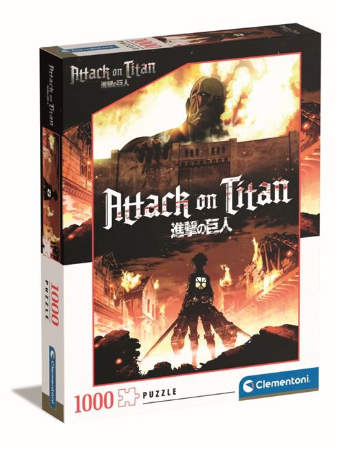 Puzzle 1000 pièces Clementoni L'attaque des Titans