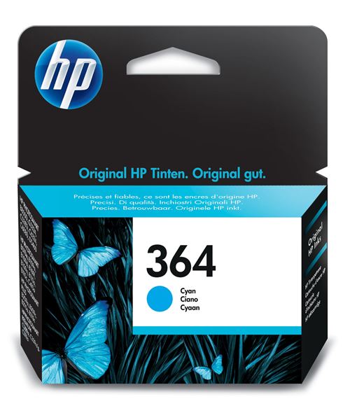 Cartouche d'encre HP 364 (CB318EE) - Cyan