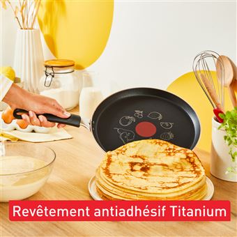 Poêle à crêpes Tefal Chandeleur B7021002 25 cm Rouge