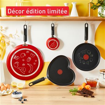 Poêle à crêpes Tefal Chandeleur B7021002 25 cm Rouge