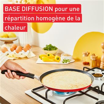 Poêle à crêpes Tefal Chandeleur B7021002 25 cm Rouge
