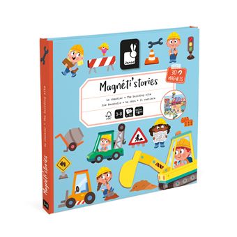 Janod Educatief spel Magneti'verhalen De bouwplaats - 1