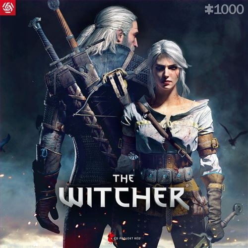 Puzzle 1000 pièces The Witcher Geralt & Ciri - vue 1