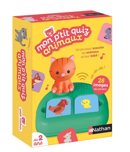 Jeu Éducatif Nathan Mon P'Tit Quiz Animaux – Jeu Électronique Interactif, Dès 3 Ans