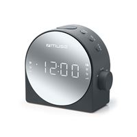 Radio-réveil Philips Avec Grand écran Digital - Double Alarme, Réveil Progressif, Veille Programmable - Noir