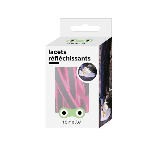 Lacets Réfléchissants Toad Rainette Rose